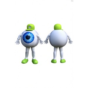 Adorable Eyeball Mascot Costume for Events Promotions