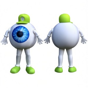 Adorable Eyeball Mascot Costume for Events Promotions