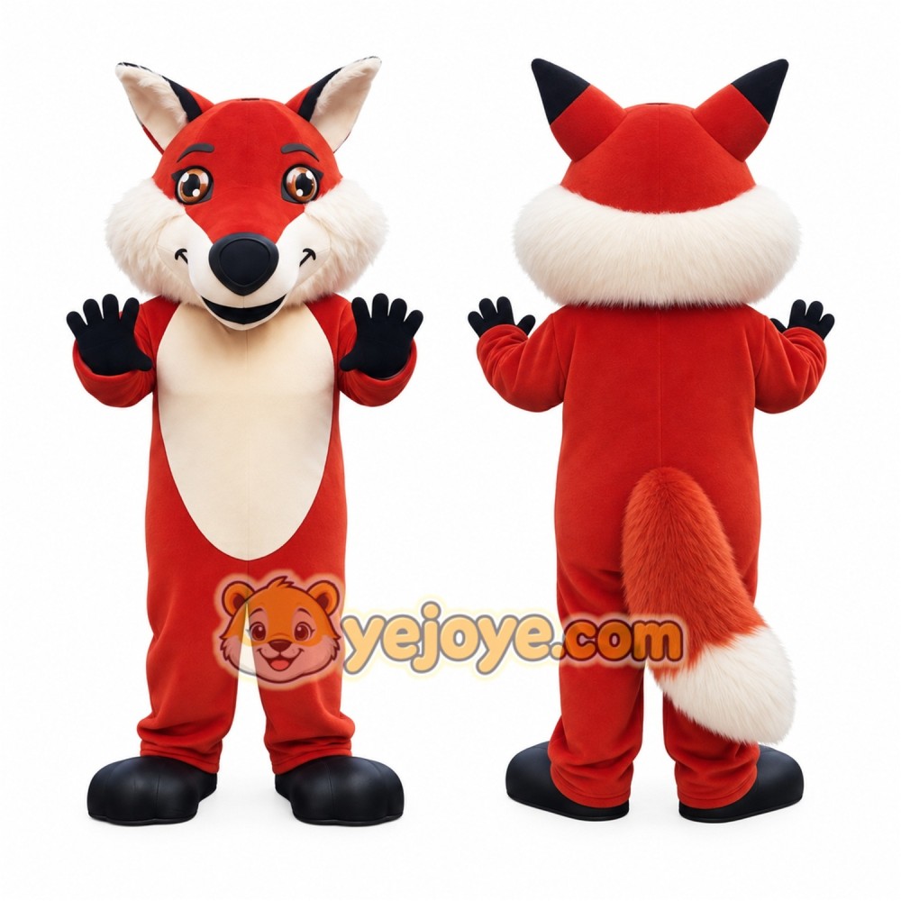 Adorable Fox Mascot Costume for Events Promotions Adorable Fox Mascot Costume for Events Promotions