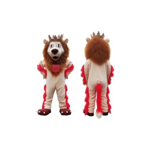 Adorable Red Lion Mascot Costume for Events Promotions