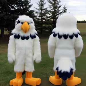 Adorable White Eagle Mascot Costume for Events Promotions