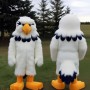 Adorable White Eagle Mascot Costume for Events Promotions