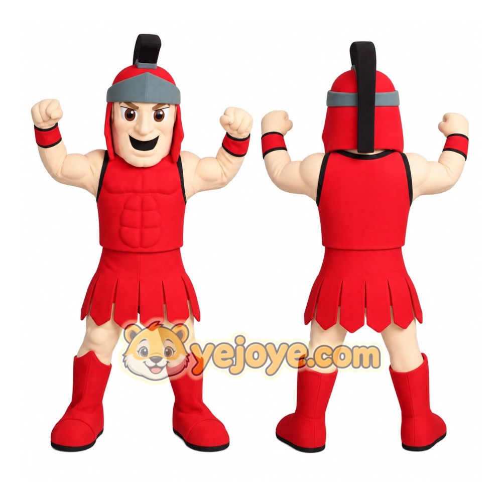 Adorable Red Titan School Mascot Costume for Events Promotions Adorable Red Titan School Mascot Costume for Events Promotions