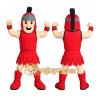 Adorable Red Titan School Mascot Costume for Events Promotions Adorable Red Titan School Mascot Costume for Events Promotions