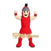 Adorable Red Titan School Mascot Costume for Events Promotions Adorable Red Titan School Mascot Costume for Events Promotions