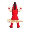 Adorable Red Titan School Mascot Costume for Events Promotions Adorable Red Titan School Mascot Costume for Events Promotions