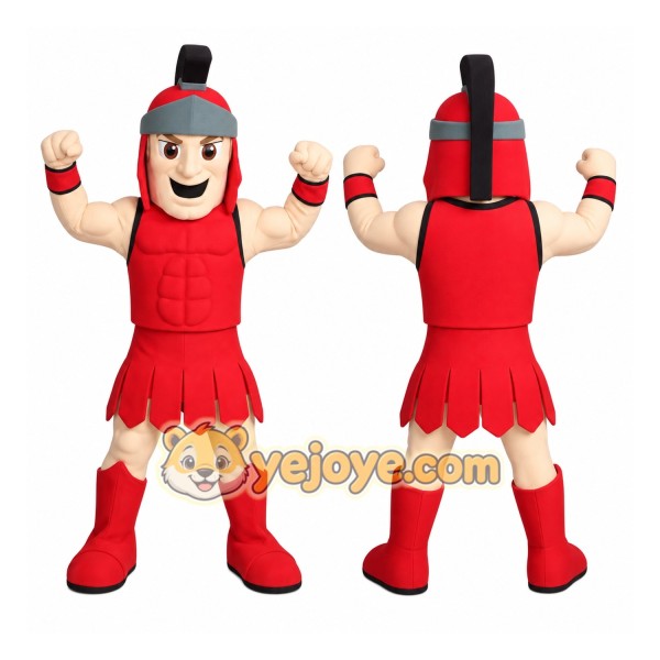 Adorable Red Titan School Mascot Costume for Events Promotions