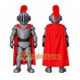 Adorable Silver Warrior School Mascot Costume for Events Promotions