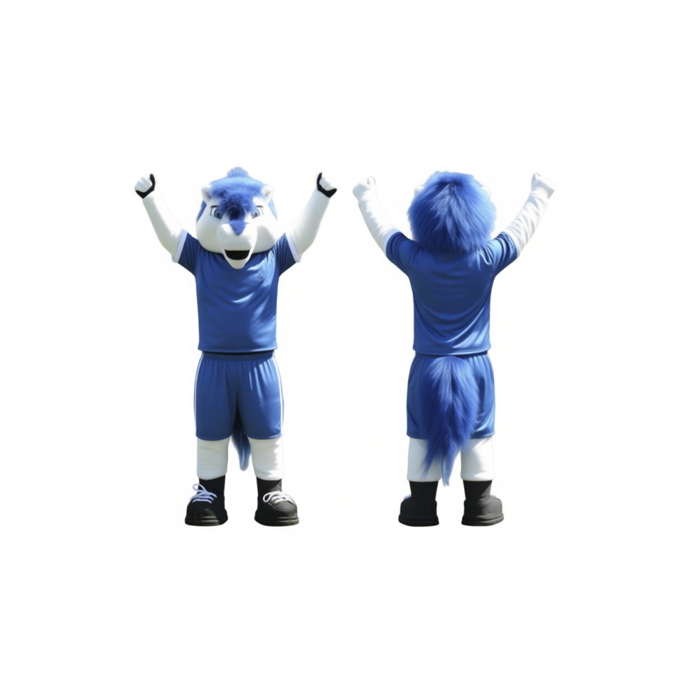 Adorable Blue Horse Mascot Costume for Events Promotions