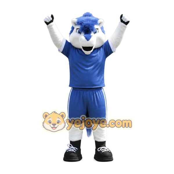 Adorable Blue Horse Mascot Costume for Events Promotions