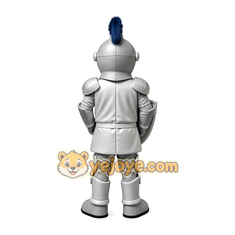Adorable Grey Warrior School Mascot Costume for Events Promotions Adorable Grey Warrior School Mascot Costume for Events Promotions