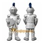 Adorable Grey Warrior School Mascot Costume for Events Promotions