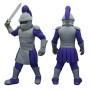 Adorable Purple Warrior School Mascot Costume for Events Promotions