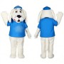 Adorable White Dog Mascot Costume for Events Promotions