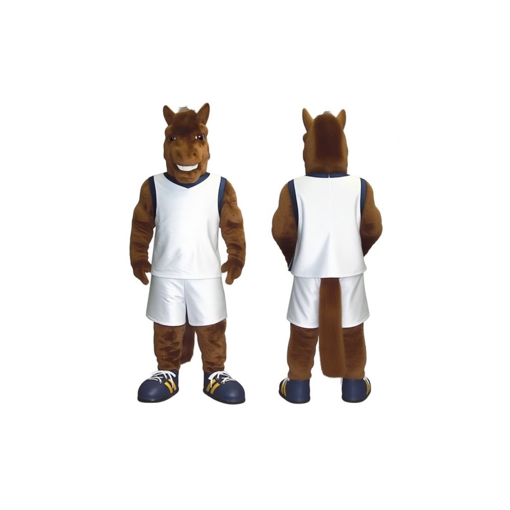 Adorable Brown Horse Mascot Costume for Events Promotions