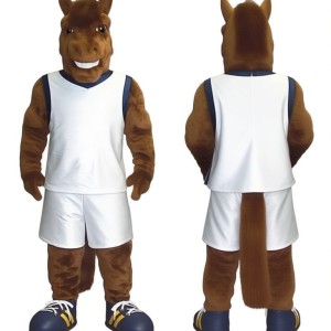 Adorable Brown Horse Mascot Costume for Events Promotions