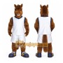 Adorable Brown Horse Mascot Costume for Events Promotions