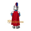 Adorable Red Silver Warrior School Mascot Costume for Events Promotions Adorable Red Silver Warrior School Mascot Costume for Events Promotions