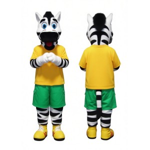 Black and White Zebra Mascot Costume