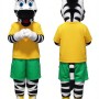 Black and White Zebra Mascot Costume