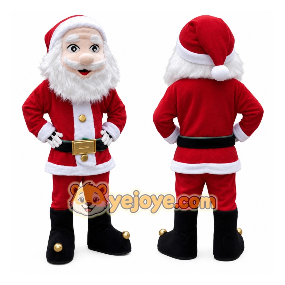Realistic Santa Claus Mascot Costume