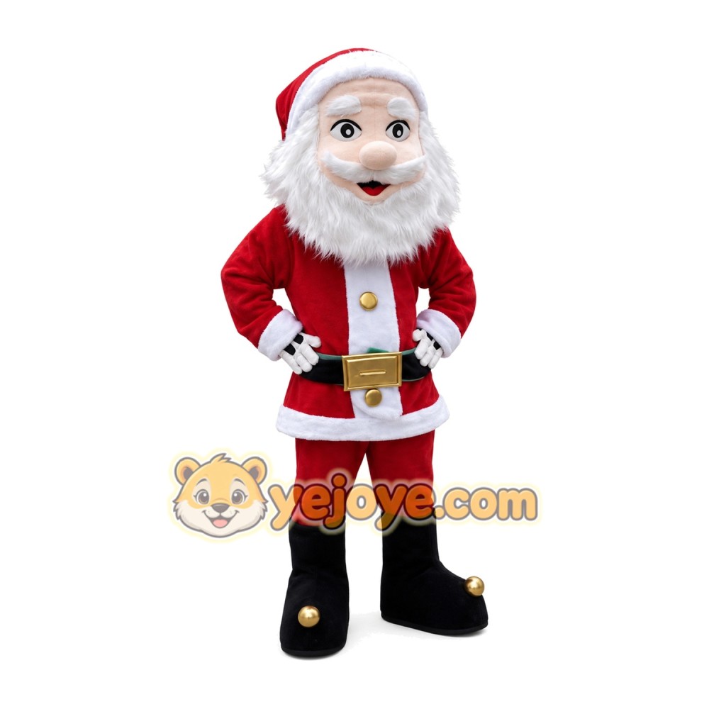 Realistic Santa Claus Mascot Costume