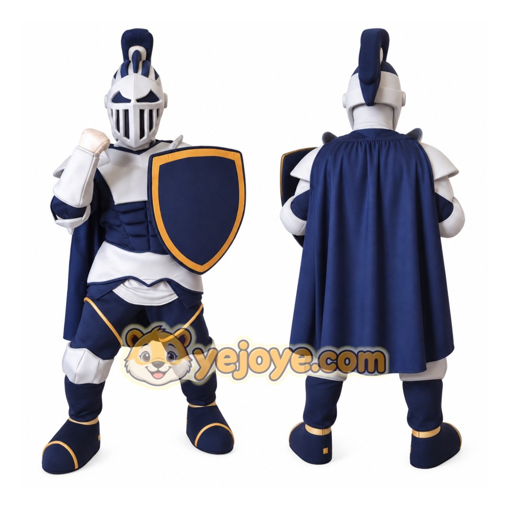 Navy Blue Warrior School Mascot Costume Navy Blue Warrior School Mascot Costume