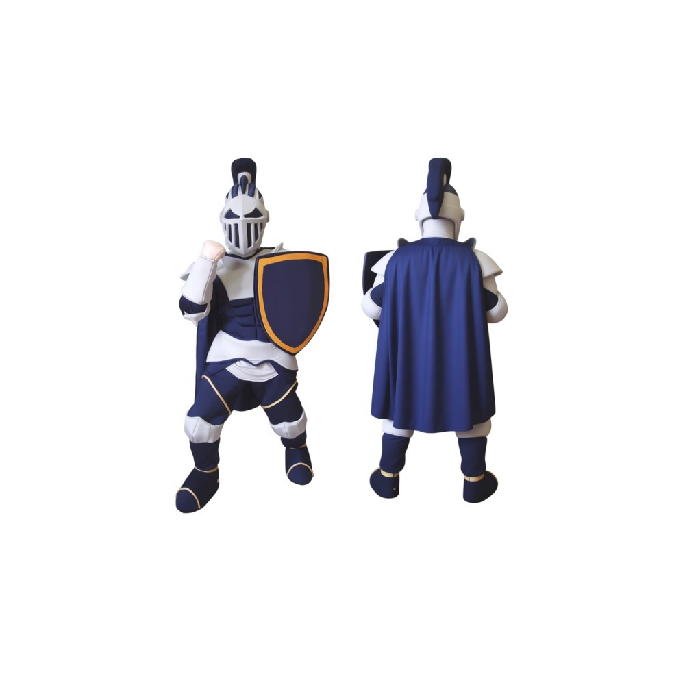 Navy Blue Warrior School Mascot Costume