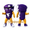 Navy Purple Tornado Mascot Costume Navy Purple Tornado Mascot Costume