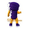 Navy Purple Tornado Mascot Costume Navy Purple Tornado Mascot Costume