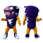 Navy Purple Tornado Mascot Costume