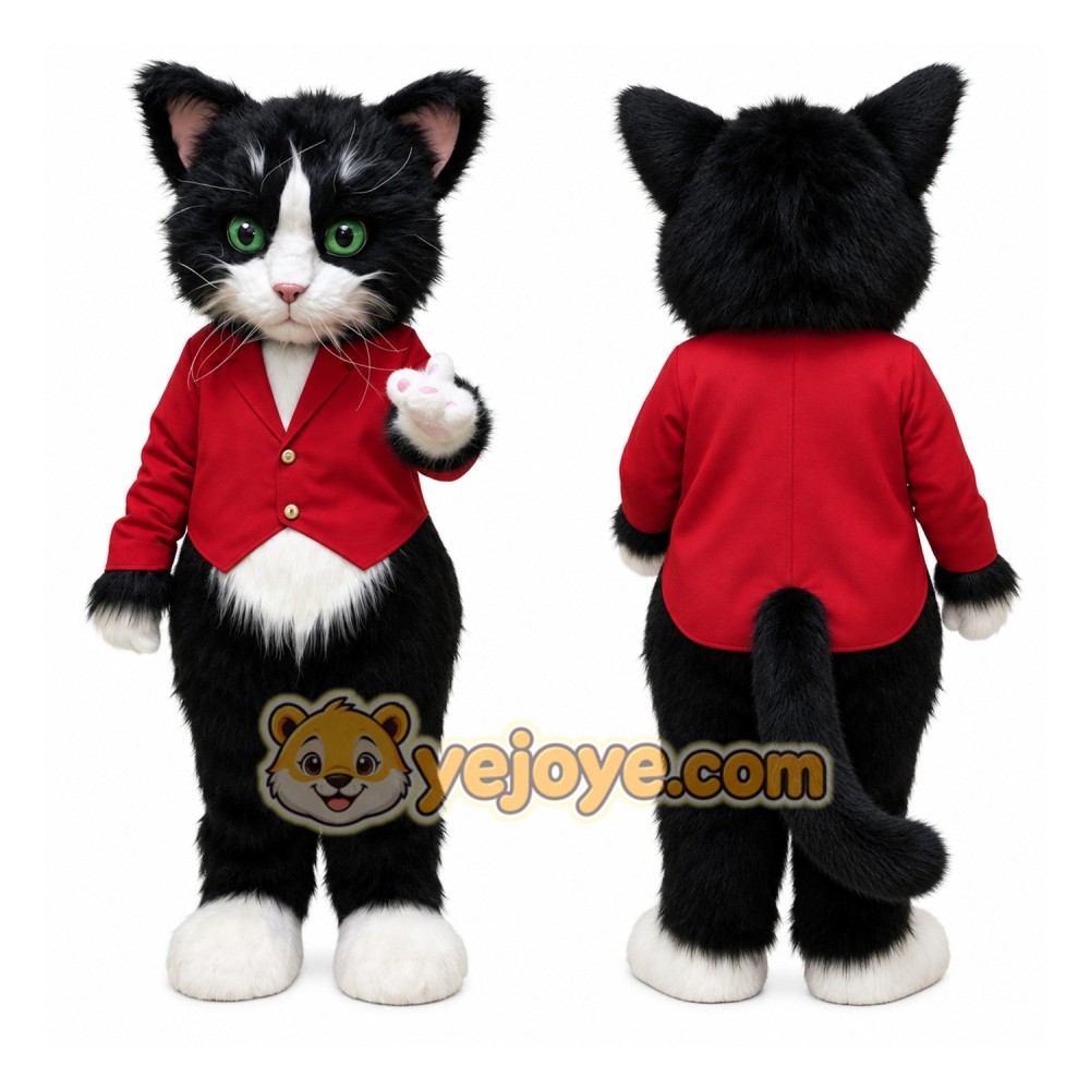 Black Cat Mascot Costume Black Cat Mascot Costume