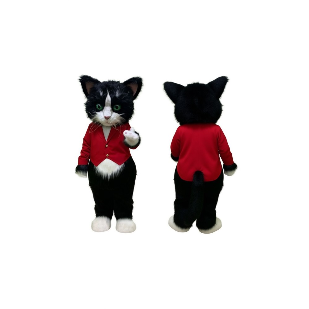 Black Cat Mascot Costume