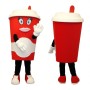 Red Coffee Cup Mascot Costume