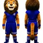 Blue Lion Mascot Costume Full-Body Lion Suit