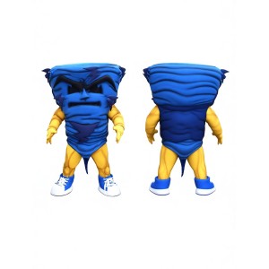 Blue Tornado Mascot Costume