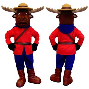 Festive Moose Mascot Costume