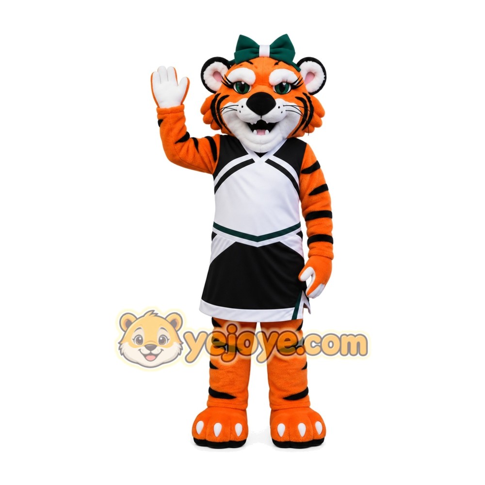 Superb Female Tiger Mascot Costume Superb Female Tiger Mascot Costume