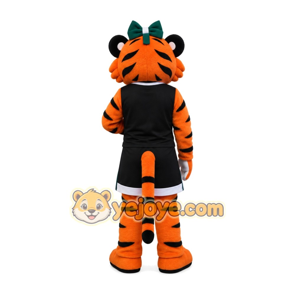 Superb Female Tiger Mascot Costume Superb Female Tiger Mascot Costume