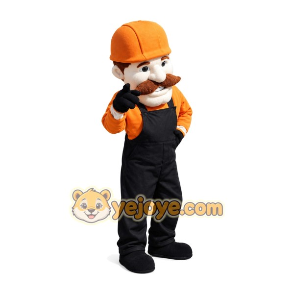 Amazing Old Builder Custom Human Mascot Costumes