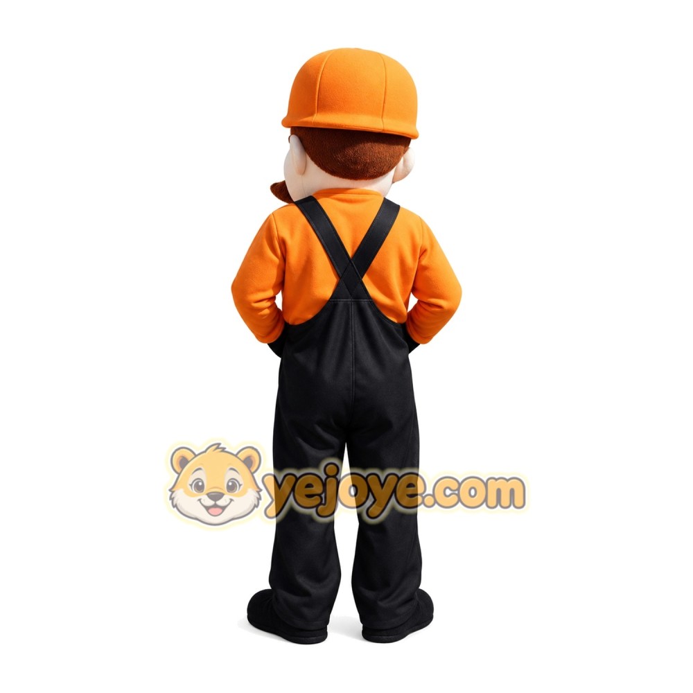 Amazing Old Builder Custom Human Mascot Costumes Amazing Old Builder Custom Human Mascot Costumes