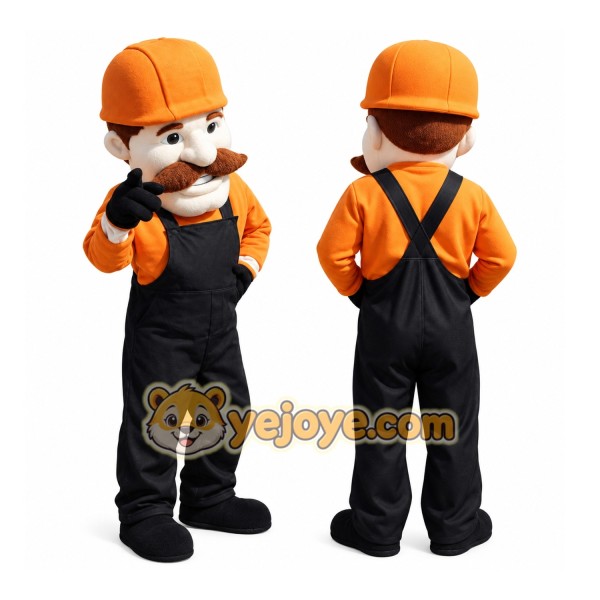 Amazing Old Builder Custom Human Mascot Costumes