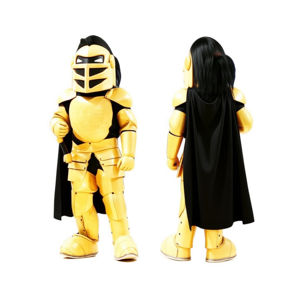 School Golden Knight Mascot Costume