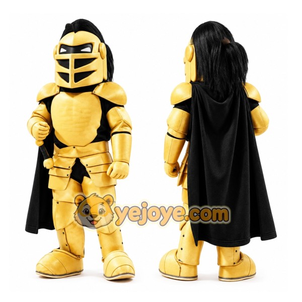 School Golden Knight Mascot Costume