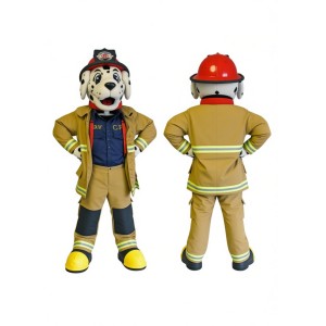 Firefighter Halloween Fire Dog Mascot Costume