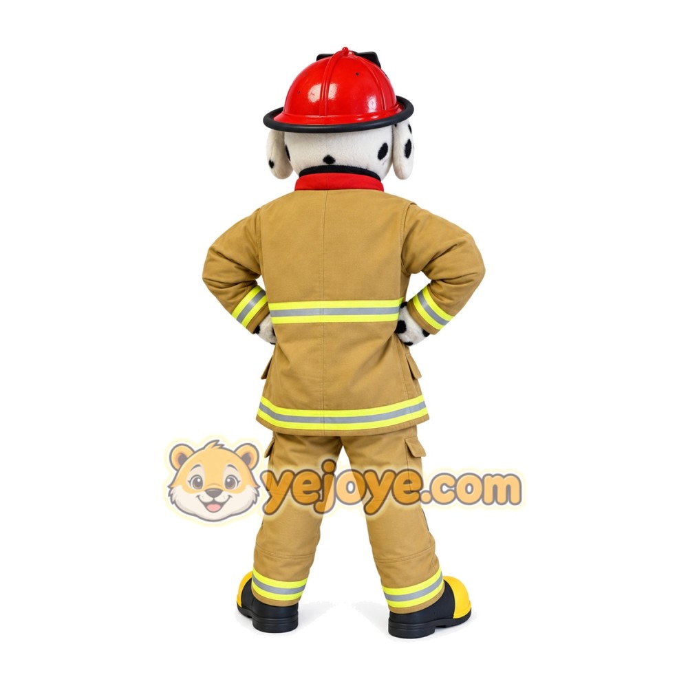 Firefighter Halloween Fire Dog Mascot Costume Firefighter Halloween Fire Dog Mascot Costume