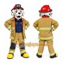 Firefighter Halloween Fire Dog Mascot Costume
