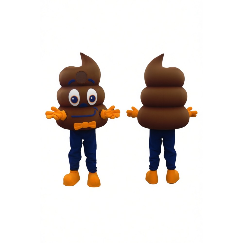 Happy Poop Adult Mascot Costume