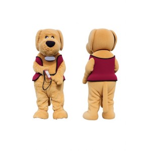 Brown Furry Dog Mascot Costume