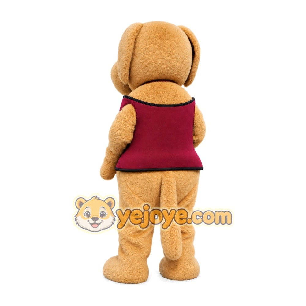 Brown Furry Dog Mascot Costume Brown Furry Dog Mascot Costume